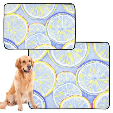 Imagem de TSENQUE Almofada fofa e colorida para animais de estimação, reutilizável, lavável, para animais de estimação, tapetes impermeáveis para cachorros, absorventes fofos, pequenos, 3 unidades