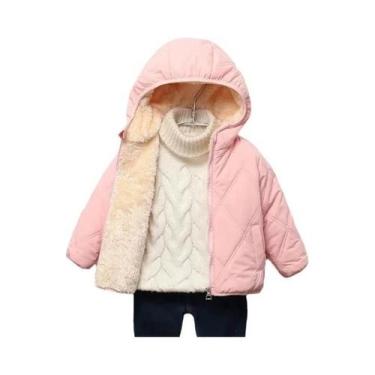 Imagem de Jaqueta De Inverno Para Meninas E Meninos, Casaco De Veludo Grosso De 