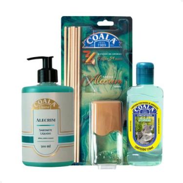 Imagem de Kit Coala Alecrim Sabonete Líquido 500ml, Difusor de Aromas 100ml, Lim