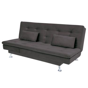 Imagem de Sofá-Cama com Chaise 188cm Linoforte Rayssa Suede Veludo Espuma D-33