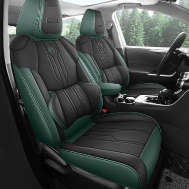 Imagem de AOOG RAV4 Capas de assento personalizadas para Toyota RAV4 (não para híbrido) 2019-2025 LE/XLE/XLE Premium/Limited, capa de assento SUV de couro falso de luxo com capas de console central (conjunto