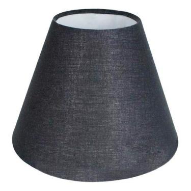Imagem de Cúpula clássica De Abajur Cone 11x8x14cm em Tecido Algodão soquete nac