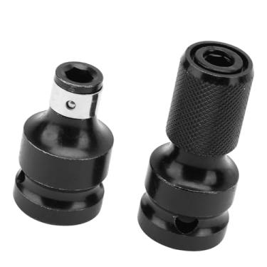 Imagem de YOUTHINK Adaptador de Chave de Impacto de 1/2 a 1/4, 2 Peças/a /4 Conjunto de Adaptador de Soquete Telescópico Fêmea Sextavado Suporte de Broca de Aço Cromo Vanádio para Chave Elétrica Acessórios