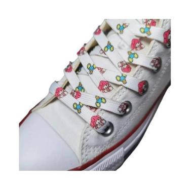 Imagem de Cadarços Kawaii Kuromi Hello Kitty Cinnamoroll 120/150cm Moda Anime Ca