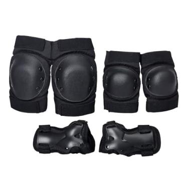 Imagem de Joelheiras Espessadas Cotovelas Protetoras Guardas de Pulso Kit Protetor 6 em 1 Conjunto Equipamento Pads Proteção para Crianças Adulto