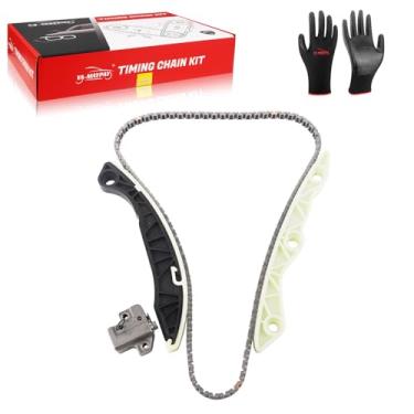 Imagem de YA-MAYPAY Kit de corrente de distribuição compatível com Hyundai Genesis Santa Sonata Dodge Caliber Journey Jeep Compass Patriot para Kia Forte Optima Rondo Sorento para Sportage Mitsubishi Lancer