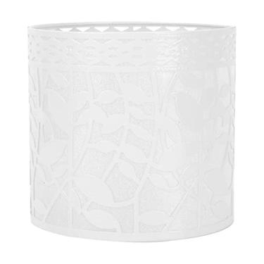 Imagem de pcagfaajmh 1 peça abajur abajur de mesa capa de luz simples arte de ferro (branco) abajur (15 x 14 cm) (15 x 13 cm)
