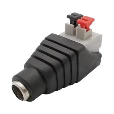 Imagem de Conector De Energia DC 12V 5pcs Soquete Macho E Fêmea Barrel 2.1mm X 5