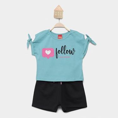 Imagem de Conjunto Curto Infantil Kyly Estampado Menina-Feminino
