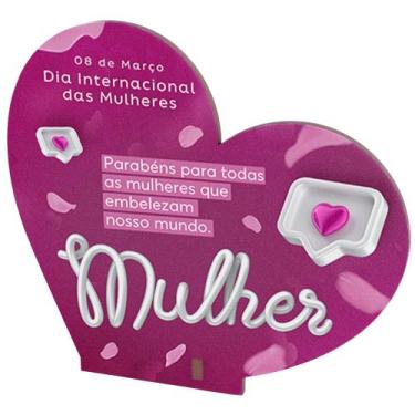Imagem de Lembrancinha de Coração MDF _ Dia das Mulheres - Deliparts, Modelo 5, 