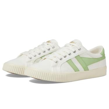 Imagem de Gola Tênis feminino Tennis-Mark Cox, Branco esbranquiçado/verde pátina, 35
