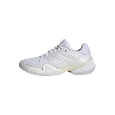 Imagem de adidas Tênis feminino Barricade 1/4, Branco/Zero Metálico/Branco, 35