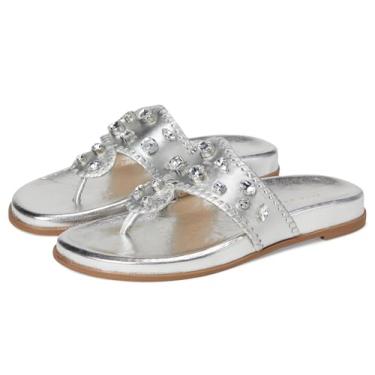 Imagem de Jack Rogers Sandálias femininas esportivas com joias, Prata, 41