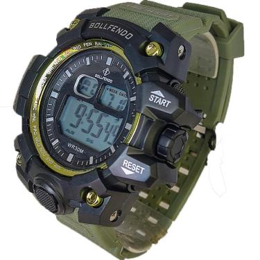 Imagem de Relogio Militar Verde Oliva Resistente Digital Masculino Top