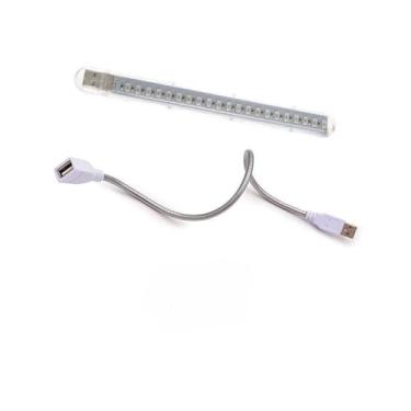 Imagem de Luz de Planta LED USB Preenchimento Indoor com Suporte Flexível Espectro Vermelho para Crescimento Mudas e Suculentas Longa Vida Útil 50000 Horas Lâmpada Mesa Pequena Segura Uso em Casa Escritório