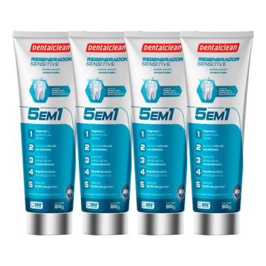 Imagem de Kit 4 Pasta de Dente Gel 90g Regenerador Sensitive Cárie Sensíveis Cre