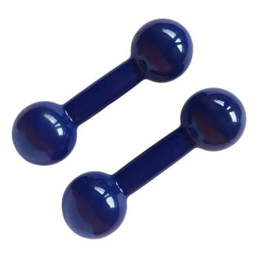 Imagem de Halter Emborrachado De 1 Kg Par - Preto