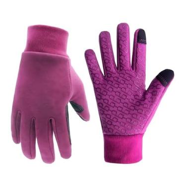 Imagem de Luvas quentes de inverno para homens e mulheres com tela sensível ao toque, luvas térmicas antiderrapantes para corrida