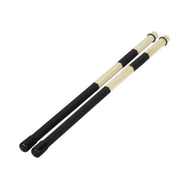 Imagem de Escovas De Bambu Para Bateria 40CM, Baquetas De Jazz De Alta Qualidade