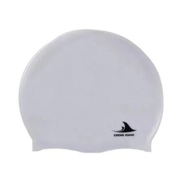 Imagem de Touca De Natação De Silicone Impermeável Tamanho Grande Para Homens, M