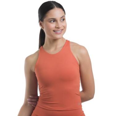 Imagem de Regata Cropped My Fitness Topaz  Marcio May Sports, GG, Laranja