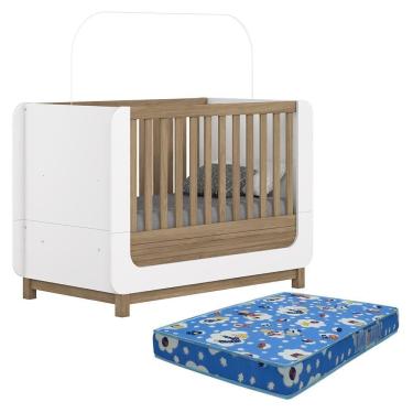Imagem de Berço Americano Mini Cama Aconchego com Colchão Baby Physical - Móveis Henn