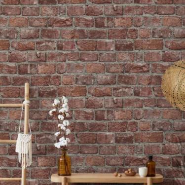 Imagem de Papel de Parede Up To Date Tijolo Vermelho 34833