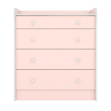 Imagem de 2523 - Comoda Com Trocador Doce Sonho Rosa Acetinado (2523.91)