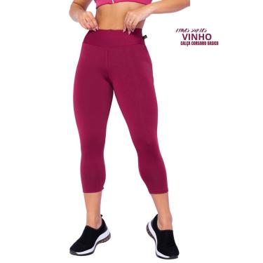 Imagem de Calças Corsário Ginastica Feminino Suplex Fitness Academia Pronta Entrega-Feminino