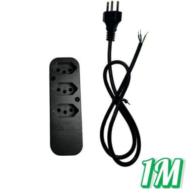 Imagem de Kit 1-3 Tomada 3 Pinos 10A-20A /2200W Com Cabo 1M, 2M OU 3M Soutimes -