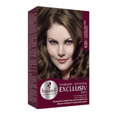 Imagem de Tonalizante Haskell Excllusiv Tom 630 Louro Escuro Dourado