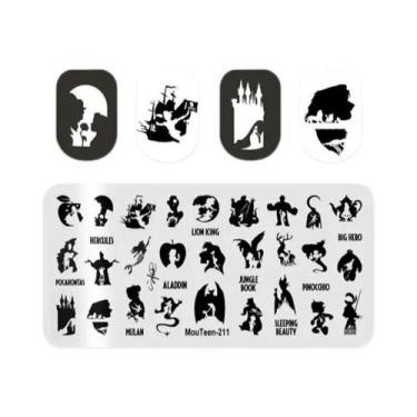 Imagem de Placas De Estampagem De Unhas Disney Natal Mickey Inverno Neve MouTeen