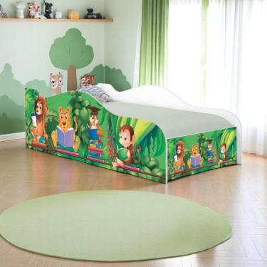 Imagem de Mini Cama Fun Safari E Zoológico Infantil Com Colchão