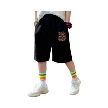 Imagem de Shorts De Algodão Para Meninos Com Estampa Brooklyn, Moda Infantil, Ca