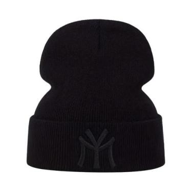 Imagem de Unisex MY Letter Bordado Gorros Outono Inverno Quente Chapéu Quadril C