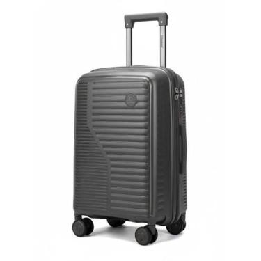 Imagem de Mala De Bordo 10Kg Polipropileno Inquebrável Monaco Grafite - Dermond