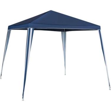 Imagem de Gazebo de Poliéster Montável 300x300cm Azul Just Home Collection