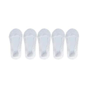 Imagem de Meias Femininas De Verão Com Renda Fina E Flor, Invisíveis, Antiderrap