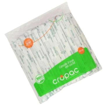 Imagem de Canudo shake 10mm cb-562 cx.15x50 pacotes mais vendido - Cropac, Branc