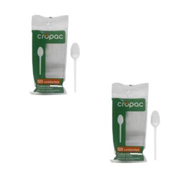 Imagem de Colher cropac master branco cx.10x50 unid, Branco