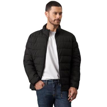 Imagem de Jaqueta Calvin Klein Matelasse Com Ziper Preta Masculina-Masculino