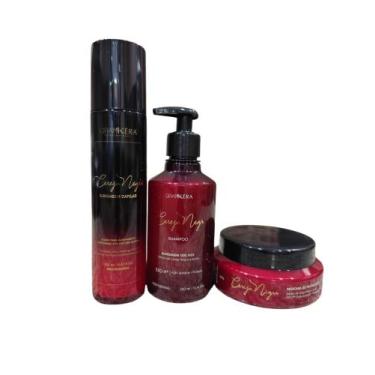 Imagem de Kit Cereja Negra - Shampoo + Máscara + Blindagem - Grankéra Profission