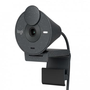 Imagem de Web Câmera Logitech Brio 300 - Videochamada e Gravações em Full HD - Grafite - 960-001413-Unissex