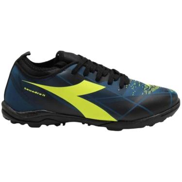 Imagem de Chuteira Diadora Squadra II X Society Masculino - Azul e Amarelo-Masculino