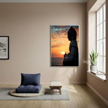 Imagem de Quadro Estátua de Buda - Símbolo de Renascimento - 70x50cm