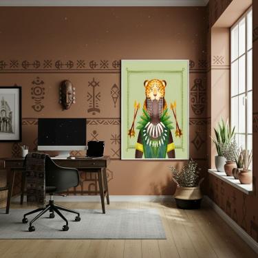 Imagem de Quadro Decorativo Oxóssi - Orixá das Matas - 70x50cm