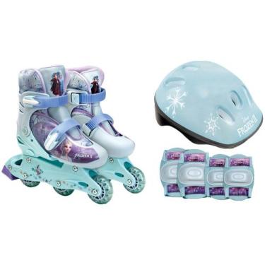 Imagem de Patins Frozen 3 Rodas 29 ao 32 com Acessórios-Fun Divirta-se