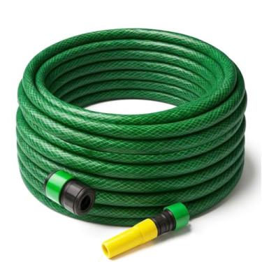 Imagem de Mangueira de Jardim Esguicho Verde Trançada Reforçada 10, 15, 20, 30 e 50 metros (5)