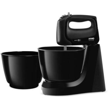 Imagem de Batedeira Convencional Arno Mini Chef 4L 400W 4 Velocidades Preto 220V com 2 Tigelas