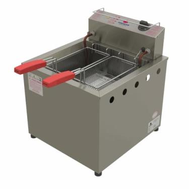 Imagem de Fritadeira Fritador Tacho Fritura Batata Elétrica 18 Lts Mesa PR-100 E Progás 127 V